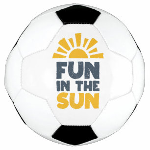 A sign that says fun on the sun football