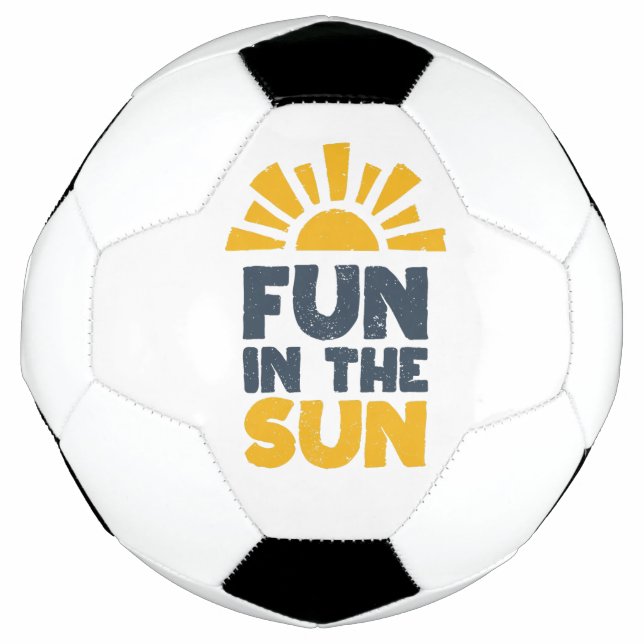A sign that says fun on the sun football (Front)