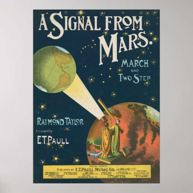 A Signal From Mars Poster (Front)