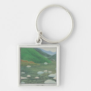 A Silent Corner in Moutains Key Ring