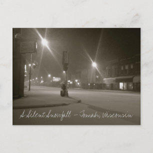 A Silent Snowfall - Tomah, Wisconsin Postcard