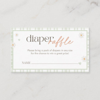 A Silly Goose Baby Shower Diaper Raffle Card
