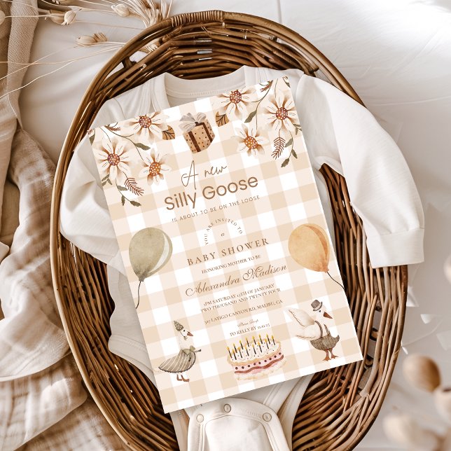A Silly Goose Baby Shower  Invitation (Creator Uploaded)