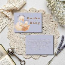 A Silly Goose Books for Baby Blue Baby Shower