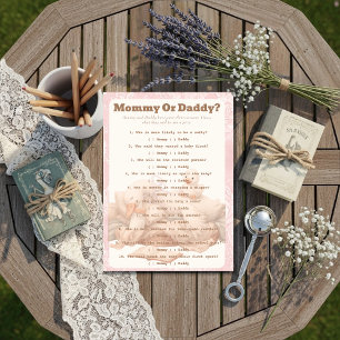 A Silly Goose Pink Guess Who Game card