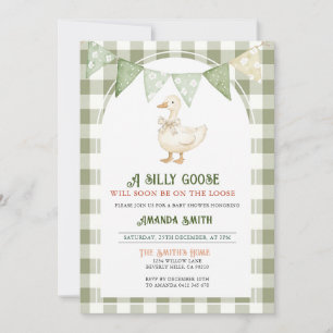 A Silly Goose will soon arrive Baby Shower  Invitation