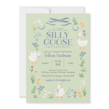 A Silly Little Goose Baby Shower Invitation