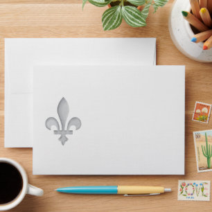A Silver Fleur-de-lys Envelope