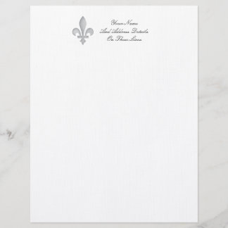 A Silver Fleur-de-lys Letterhead