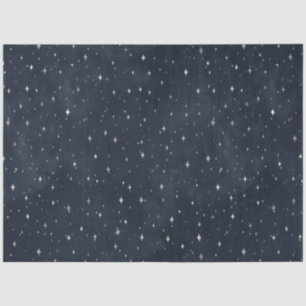 A Silver Starry Night Series Design 8 Tissue Paper