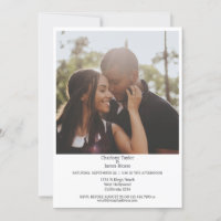A simple and elegant minimalist photo wedding