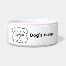 A simple customisable cute dog design
