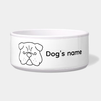 A simple customisable cute dog design