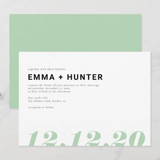 A Simple Date Invitation | Zazzle