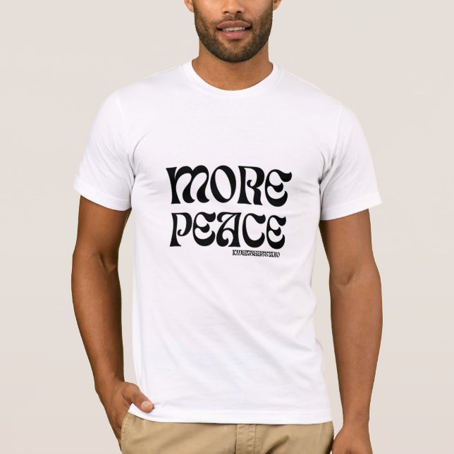 A simple design t-shirt that adds positive energy. (Front)