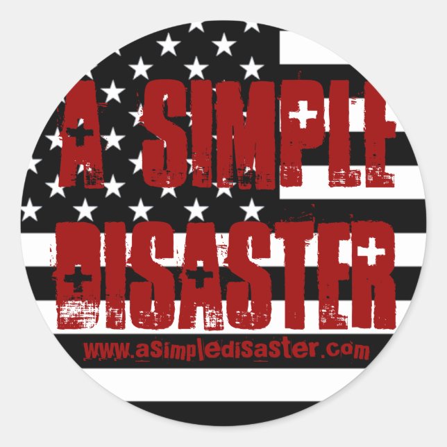 A Simple Disaster Sticker (Front)