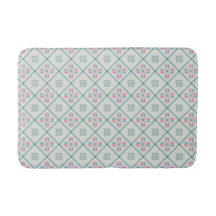 A simple geometric pattern Bath Mat