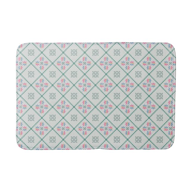  A simple geometric pattern Bath Mat (Front)