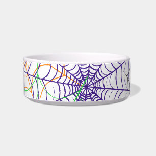 A Simple Halloween Spider's Web Pattern Bowl