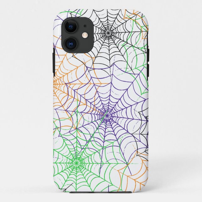 A Simple Halloween Spider's Web Pattern Case-Mate iPhone Case (Back)