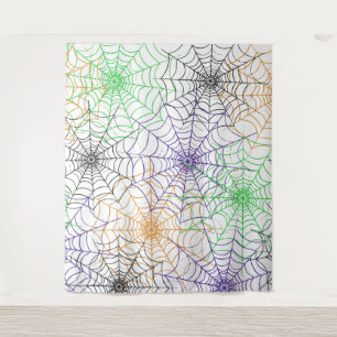 A Simple Halloween Spider's Web Pattern Tapestry