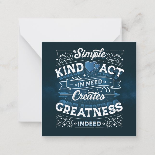 A Simple Kind Act Stationery Note card (Front)
