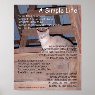A Simple Life Poem Poster