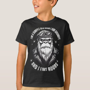 A simple old man am grumpy and like (on back) T-Shirt