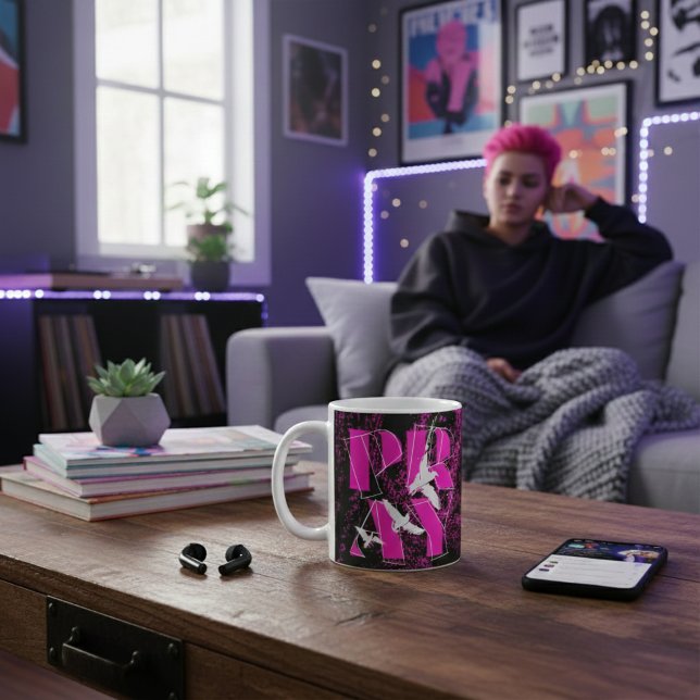 A Simple Reminder PRAY Christian Faith Coffee Mug (Sip loud. PRAY keeps your vibe sharp even on your chill days.)