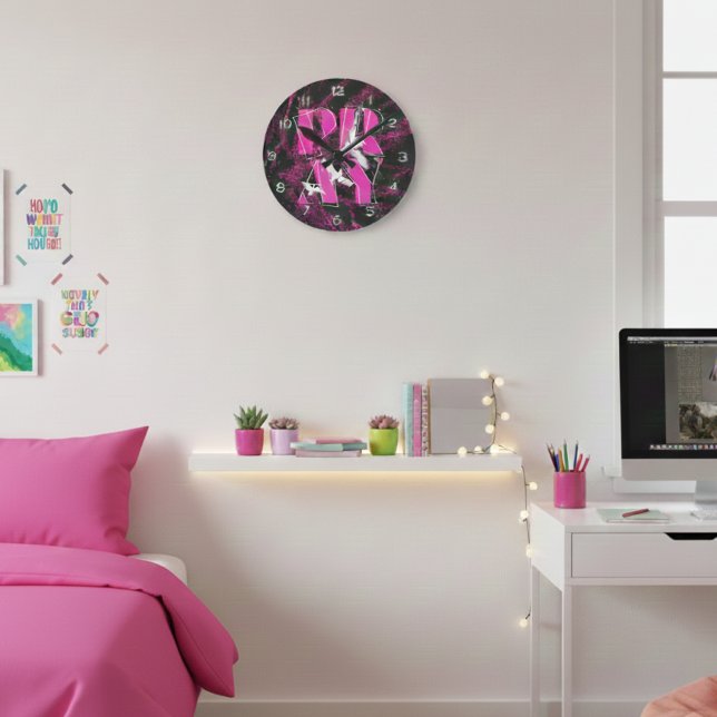 A Simple Reminder PRAY Christian Faith Round Clock (Faith on blast. Big PRAY energy for your space. Let your wall talk loud.)