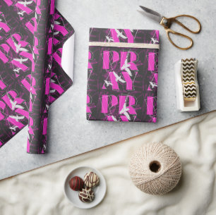 A Simple Reminder PRAY Christian Faith Wrapping Paper