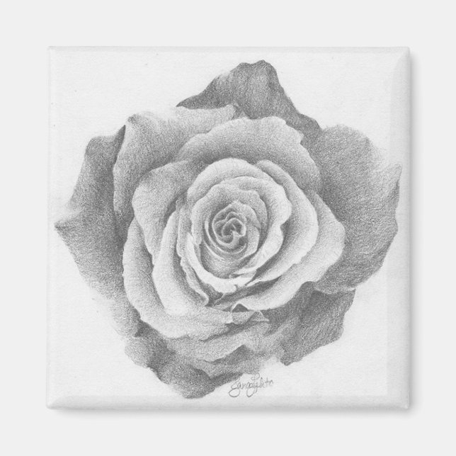 A Simple Rose Magnet (Front)