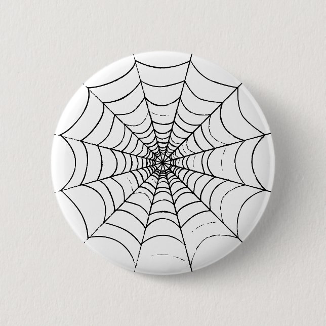 A Simple Spider's Web 6 Cm Round Badge (Front)
