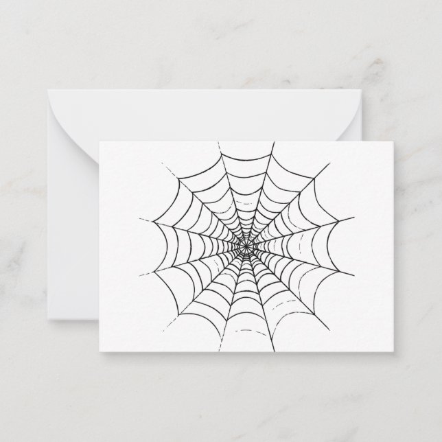 A Simple Spider's Web Card (Front)