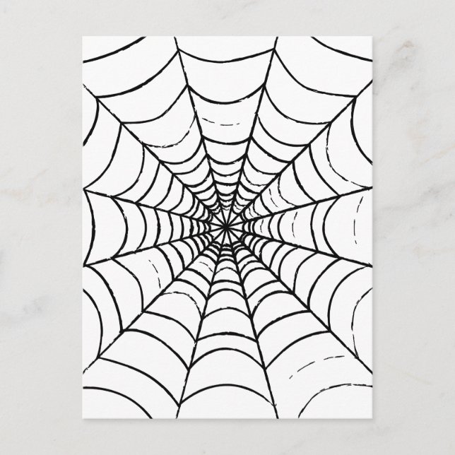A Simple Spider's Web - Close Up Postcard (Front)