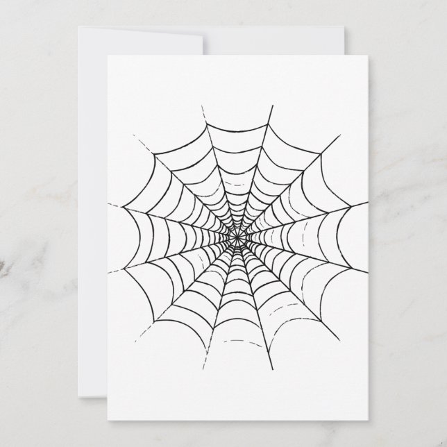 A Simple Spider's Web Holiday Card (Front)