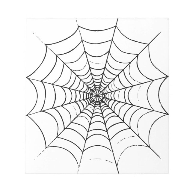 A Simple Spider's Web Notepad (Front)