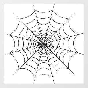 A Simple Spider's Web Window Cling