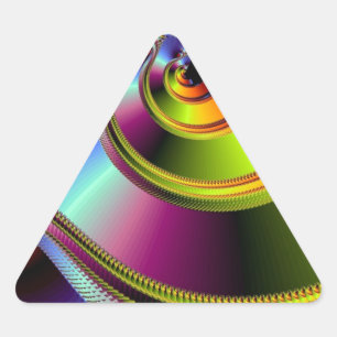 A Simple Twist of Fate Triangle Sticker