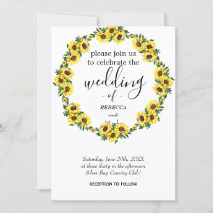 A simple whit florals invitation for you