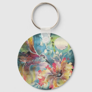 A Single Hummingbird Key Ring