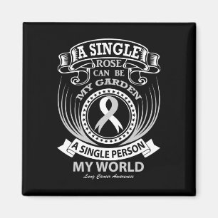 A Single Person Can Be My World Lung Cancer  Magnet