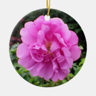 A Single Pink Flower Ceramic Tree Decoration
