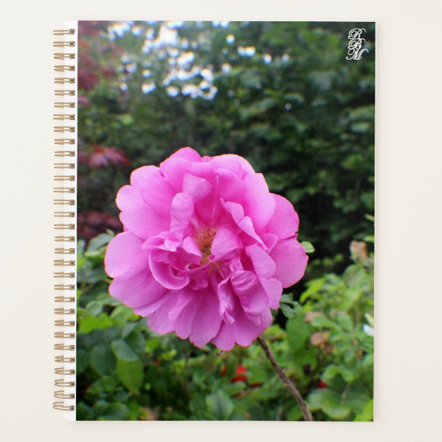 A Single Pink Flower Planner (Front)
