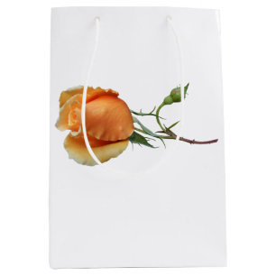 A single rose cutting medium gift bag