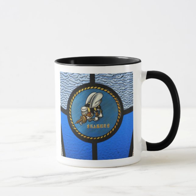 A single Seabee logo Mug (Right)
