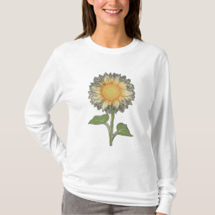 A single sunflower with layered petals, radiating T-Shirt