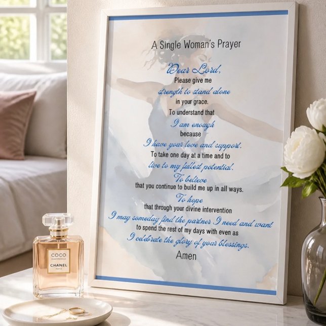 A Single Woman's Prayer Poster (Creator Uploaded)