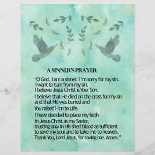A Sinner's Prayer Flyer