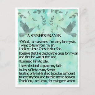 A Sinner's Prayer Flyer